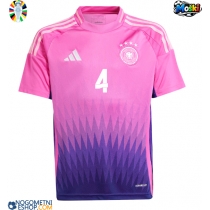 Moški Nogometni dresi Nemčija Jonathan Tah #4 Gostujoči EP 2024 Kratek Rokav